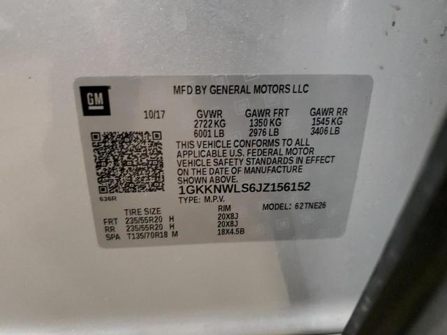1GKKNWLS6JZ156152 GMC Acadia Slt-2