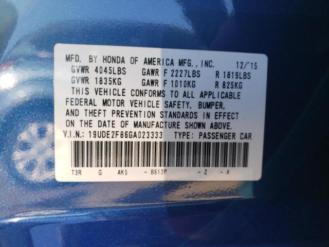 19UDE2F86GA023333 Acura Ilx Premium