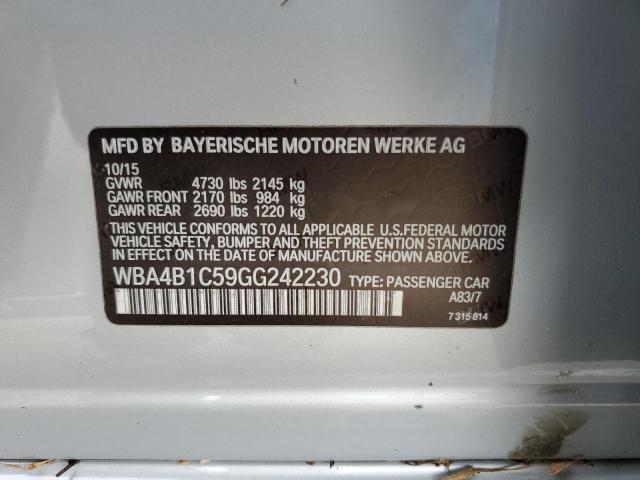 WBA4B1C59GG242230 BMW 435 I Gran Coupe