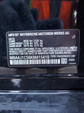 WBA4J1C56KBM15419 BMW 430i Gran Coupe