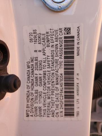 2HGFC2F64LH578354 Honda Civic Lx