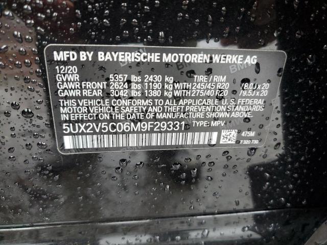 5UX2V5C06M9F29331 BMW X4 Xdrivem40i