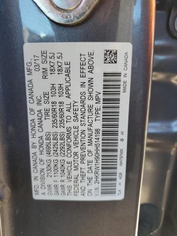 2HKRW1H90HH514198 Honda Cr-v Touring