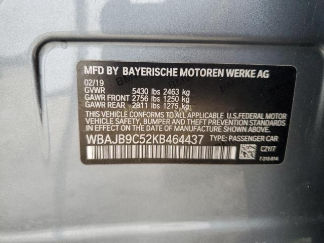 WBAJB9C52KB464437 BMW M550xi