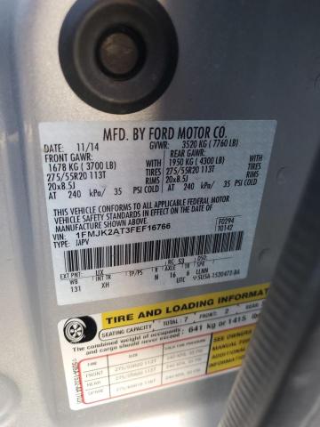 1FMJK2AT3FEF16766 Ford Expedition El Limited
