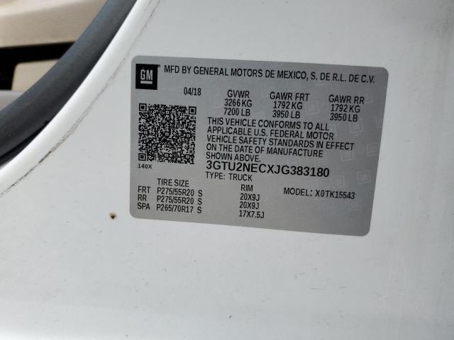 3GTU2NECXJG383180 GMC Sierra K1500 Slt