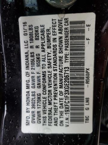 19XFC1F3XGE206713 Honda CIVIC EX