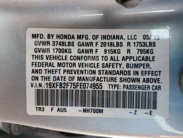 19XFB2F75FE074955 Honda CIVIC SE