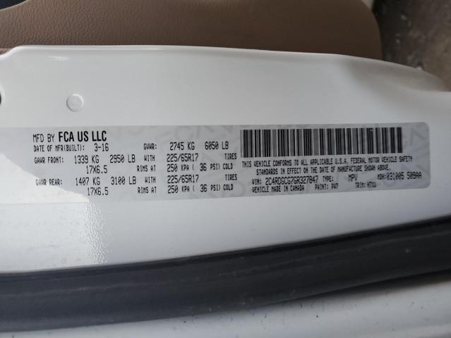 2C4RDGCG7GR327847 Dodge Grand Caravan Sxt