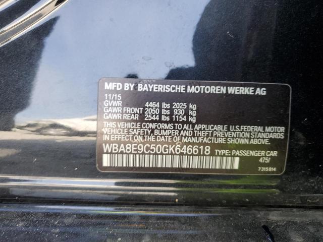 WBA8E9C50GK646618 BMW 328 I Sulev