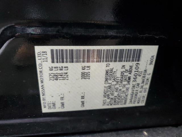 1N4AA6AV3KC360109 Nissan MAXIMA S
