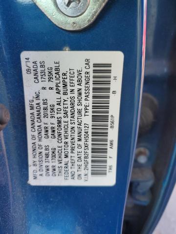 2HGFB2F5XFH504127 Honda Civic Lx
