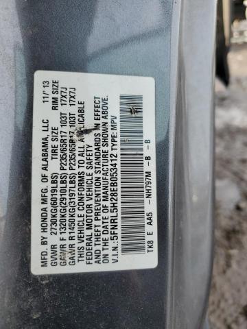 5FNRL5H28EB053412 Honda ODYSSEY LX