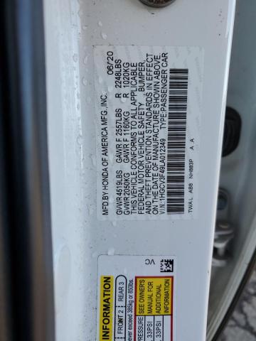 1HGCV3F49LA012349 Honda Accord Hybrid Ex