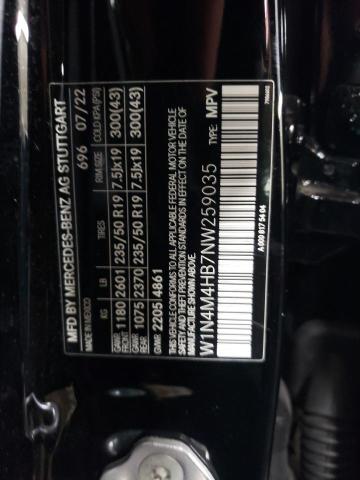 W1N4M4HB7NW259035 Mercedes-Benz Glb 250 4matic