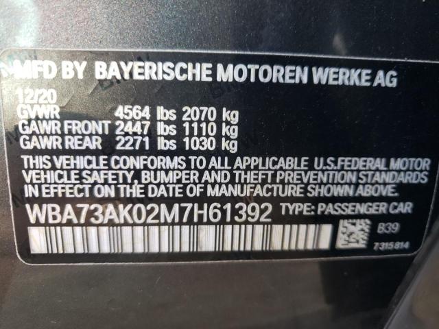 WBA73AK02M7H61392 BMW 228XI