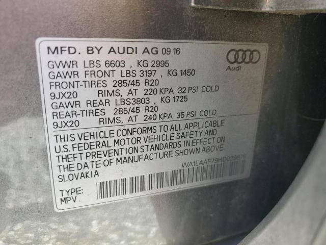 WA1LAAF79HD029676 Audi Q7 Premium Plus