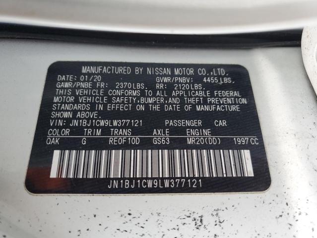 JN1BJ1CW9LW377121 Nissan Rogue Sport S