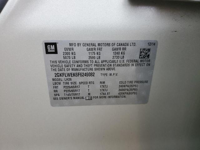 2GKFLWEK6F6249082 GMC Terrain Sle