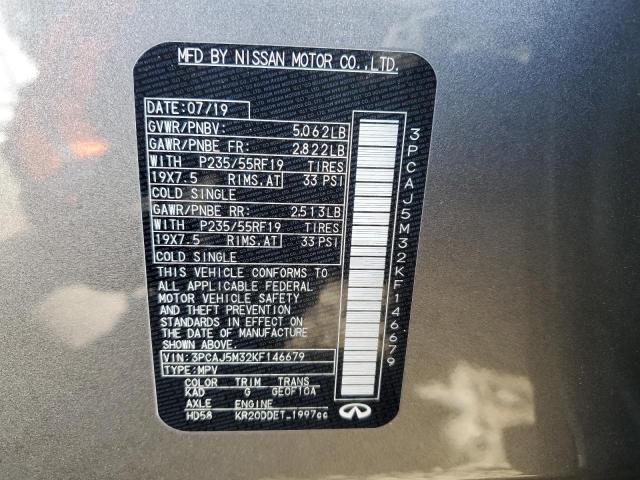 3PCAJ5M32KF146679 Infiniti Qx50 Essential