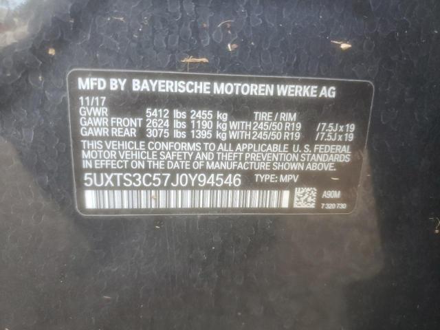 5UXTS3C57J0Y94546 BMW X3 Xdrivem40i