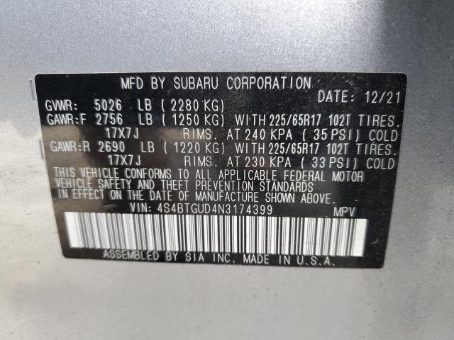 4S4BTGUD4N3174399 Subaru Outback Wilderness