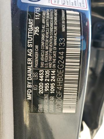 WDDGF4HB0EG244133 Mercedes-Benz C 250