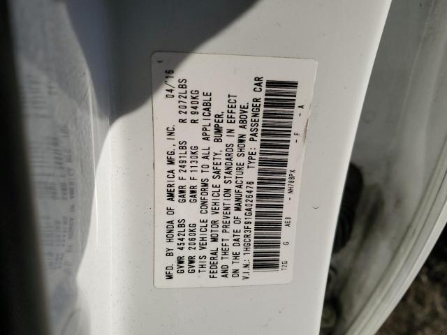 1HGCR3F91GA026476 Honda Accord Touring