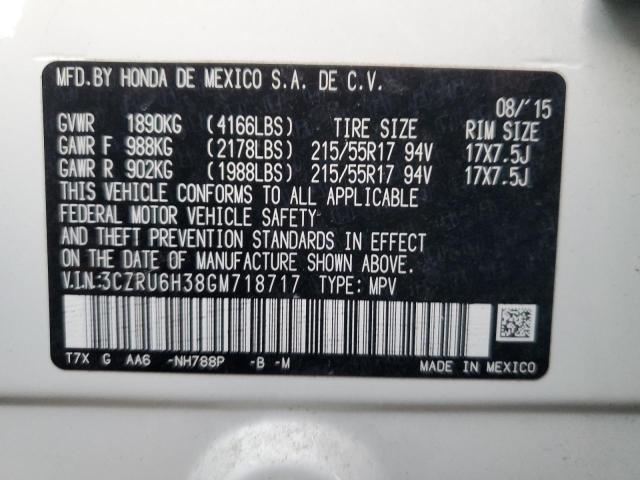 3CZRU6H38GM718717 Honda HR-V LX