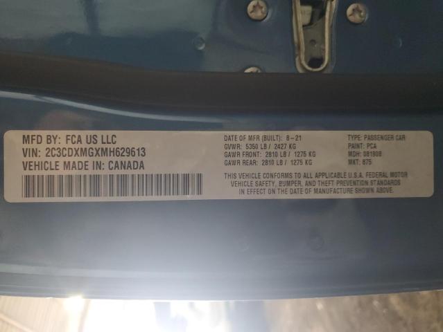 2C3CDXMGXMH629613 Dodge CHARGER GT