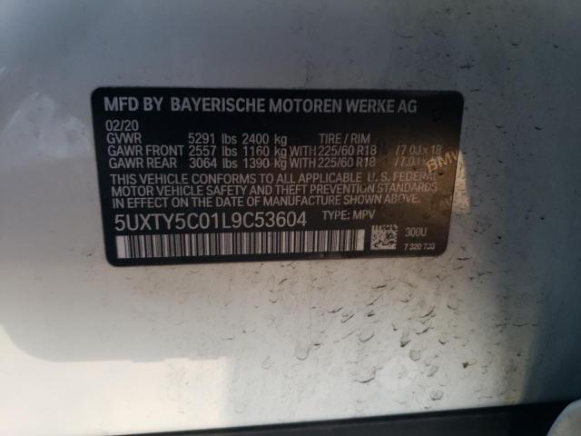5UXTY5C01L9C53604 BMW X3 Xdrive30i