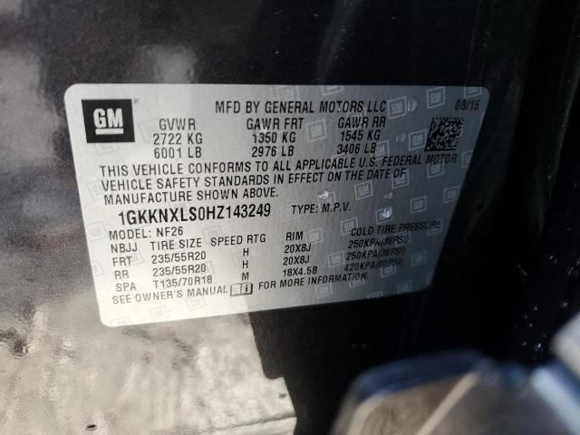 1GKKNXLS0HZ143249 GMC Acadia Denali