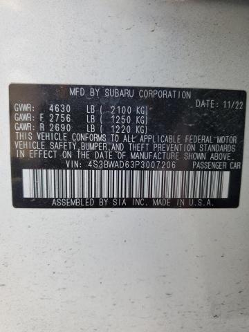 4S3BWAD63P3007206 Subaru Legacy Premium