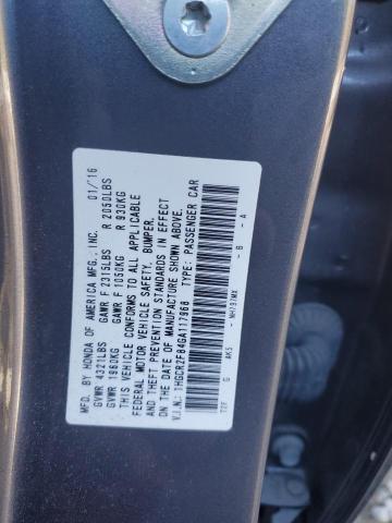 1HGCR2F84GA117968 Honda ACCORD EXL