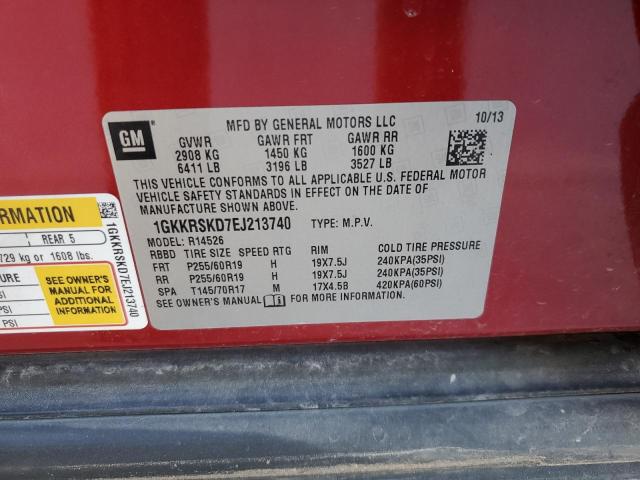 1GKKRSKD7EJ213740 GMC Acadia Slt-2