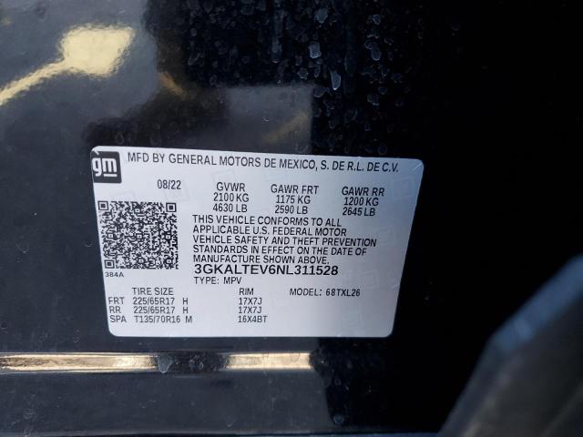 3GKALTEV6NL311528 GMC Terrain Sle
