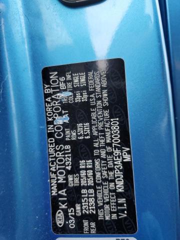 KNDJP3AE9F7003801 KIA SOUL EV