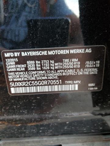 5UXKR2C55G0R70551 BMW X5 Sdrive35i