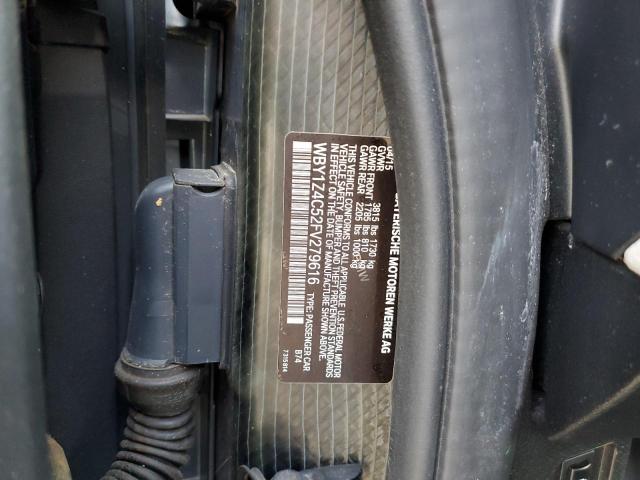 WBY1Z4C52FV279616 BMW I3 REX