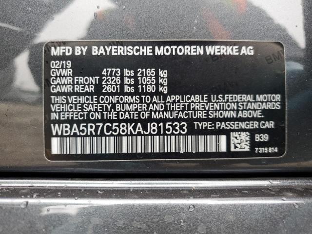 WBA5R7C58KAJ81533 BMW 330XI