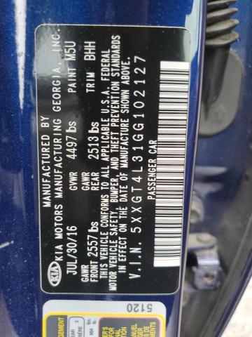 5XXGT4L31GG102127 KIA Optima Lx