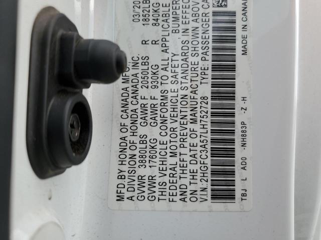 2HGFC3A57LH752728 Honda CIVIC SI