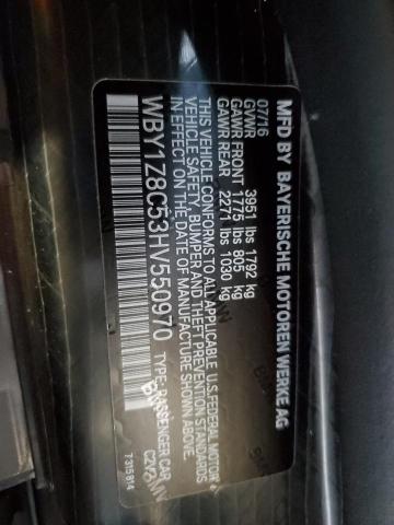 WBY1Z8C53HV550970 BMW I3 REX