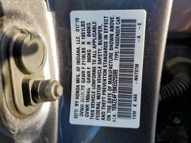 19XZE4F19KE025599 Honda Insight Lx