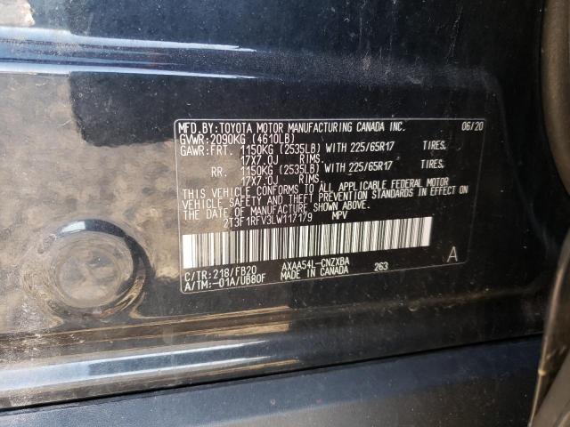 2T3F1RFV3LW117179 Toyota RAV4 LE