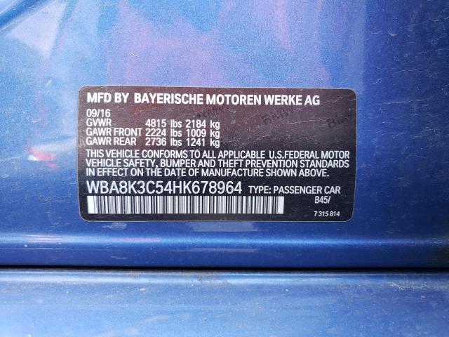 WBA8K3C54HK678964 BMW 330 XI