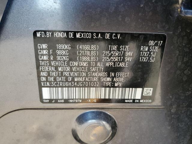 3CZRU6H34JG701032 Honda HR-V LX