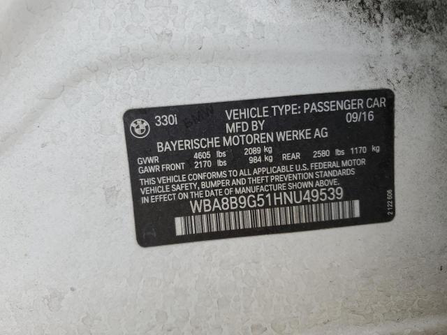 WBA8B9G51HNU49539 BMW 330 I