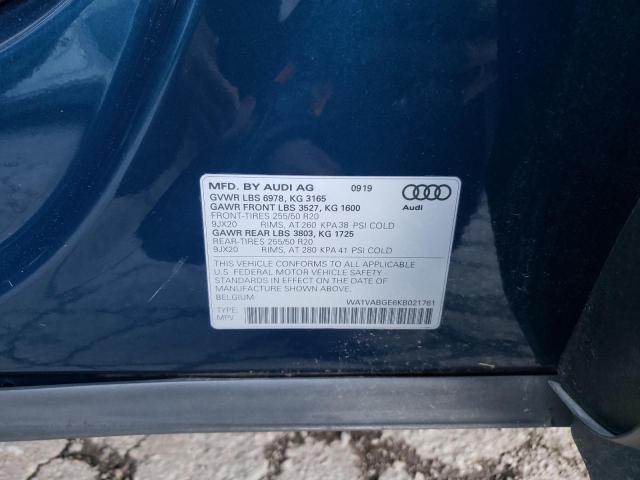 WA1VABGE6KB021761 Audi E-tron Prestige