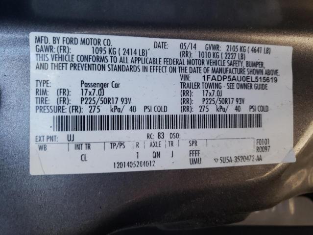 1FADP5AU0EL515619 Ford C-MAX SE